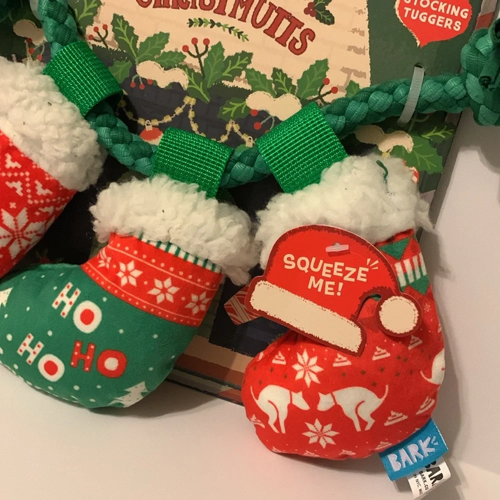 Bark The Night Before Christmutts Stocking Tuggers Toy